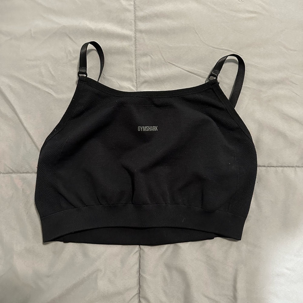 Gymshark Flex Strappy Sports Bra (Black)